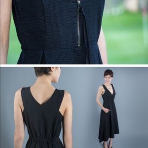 Betabrand black Seersucker dress with tags on